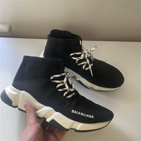 balenciaga sock with laces.